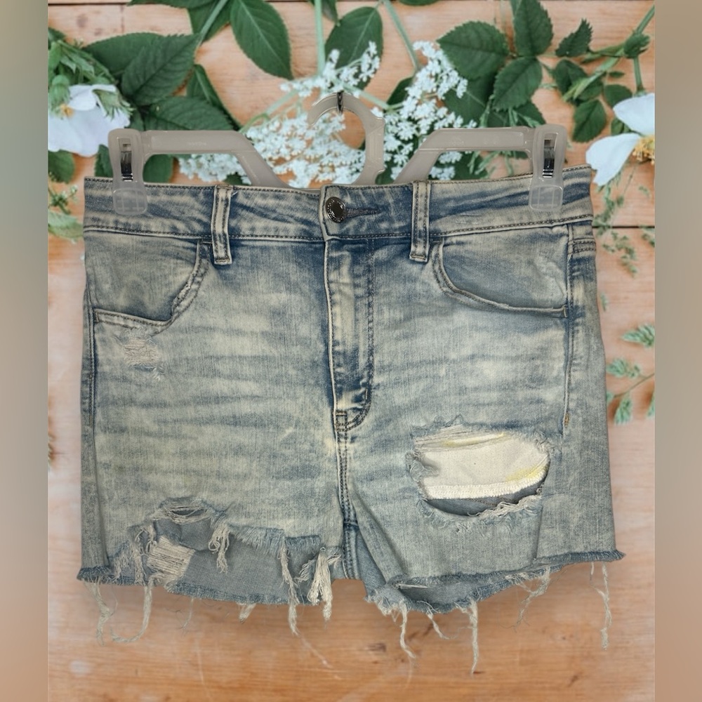 💋American Eagle Sexy Light Wash Next Level Stretch 5 Pocket Jeans Sz 12